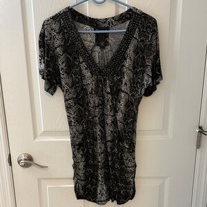 INC International Concepts  Snake Print Top
